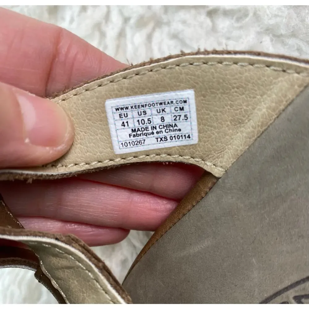 KEEN Women's Size 10.5 Brown Cream Strappy Slingback Ankle Strap Sandals * - Picture 10 of 11